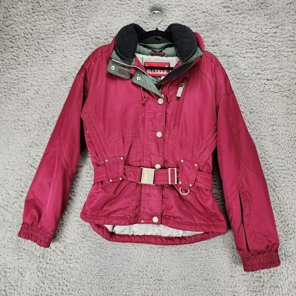 Marker Jacket Womens 8 Red Long Sleeve Full Zip Winter Ski